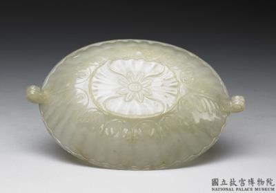 图片[3]-Jade bowl with two leaf shaped handles, Mughal Empire-China Archive